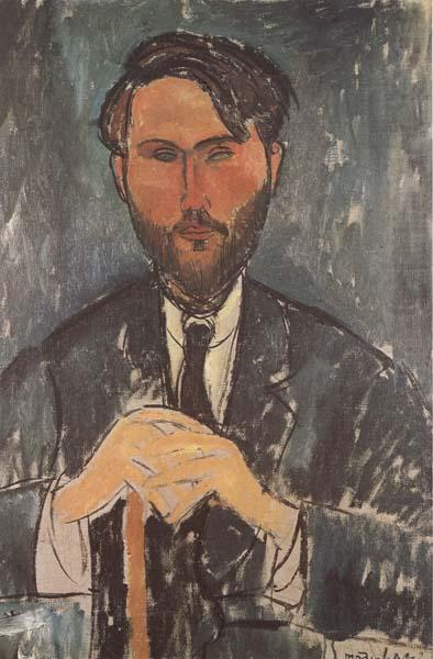 Leopold Zborowski a la canne (mk38), Amedeo Modigliani